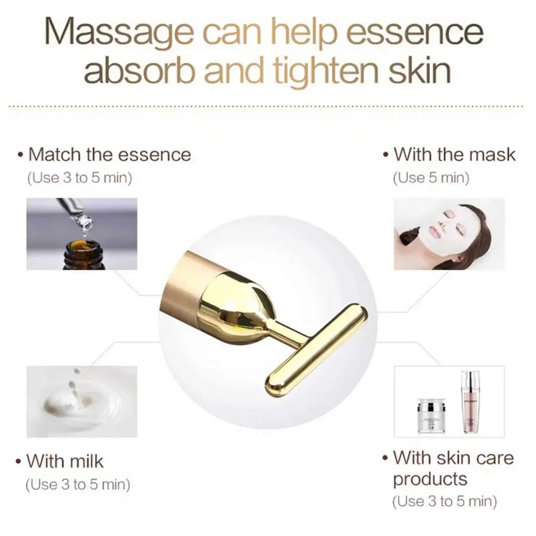 24k Gold Skin Vibrating Roller